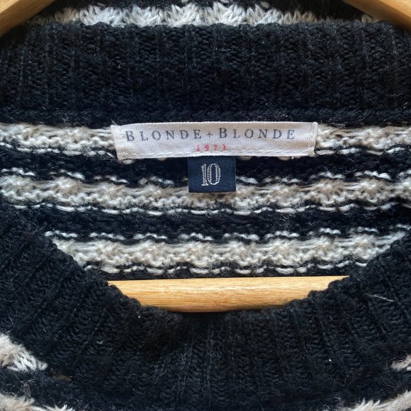 Blonde + Blonde Black and White Knitted Jumper - Picture 4 of 4